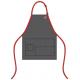 Red Waist Ties Water Resistant Apron With Two Pocket In Front Custom Size