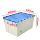 Stackable Plastic Moving Boxes PP Plastic Crate With Lid Heavy Duty