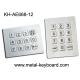 12 Keys Sealed Numeric Keypad , Water Proof Rugged Keypad In 3x4 Matrix