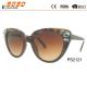 Over-size plastic  Sunglasses with decorating the frame  ,uv400  Protection Lens ,suitable for women