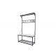 60KG 180cm Height Coat Rack With Shoe Bench With Metal Legs
