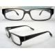 Cool Rectangular Mens Acetate Eyewear Frames, Black Optical Eyeglasses Frame