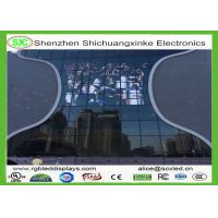 p6.25 Soft Transparent Flexible Led Screen , SMD Glass Wall Screen Nova System