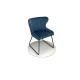 Blue Velvet 5.2KGS  810mm Armrest Upholstered Banquet Leisure Chair