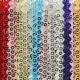 Custom Color Decorative 0.65mm Colorful Sequin Fabric Woven Technics