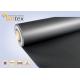 Black Expansion Joint Chemical Resistant Fabric Neoprene Coated Fiberglass 600 G