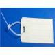 Custom White Cable Tie Accessories Soft Rubber Cable Signs CE ROSH Certification