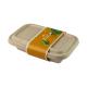 Biodegradable Sugarcane Bagasse Food Container Fast Food Take Away Bamboo Reed