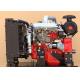 3000rpm 4JB1-TG3 diesel engine prime power 75KW for power of  the fire fighting pump in red