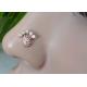 18K Rose Gold Nose Ring With Diamond 0.05ct for Daily Wear OEM ODM