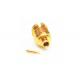 Gold Plated Mini SMP Connectors Blindmate Male Crimp Micro Coaxial Connector