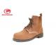 Water Resistant Steel Toe Goodyear Welt Safety Shoes With Suede Leather Rubber Outsole