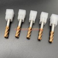 GREWIN HRC55 Copper coated 4F Tungsten Carbide Flat Roughing End Mill
