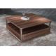 2017 New Walnut Wood Case Good Furniture Design Living room Coffee table& Tea table with Storage side Drawers
