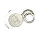 Round Shape Metal Handbags Tag with Chain and Spring Hook Customized Logo Accepted