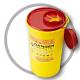 3 Litre Sharps disposal container, Sliding Lid, Red,Sharps Container  | WinnerCare