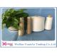 Industrial Ring Spun 100 Polyester Knitting Yarn For Garment , Optical White Color