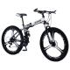 Adults 120kg Foldable Mountain Bicycle Carbon Steel Various Speed Adjustments