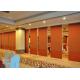 Folding Sound Proof Partition Wall / Movable Divider Walls Hotel Decorated