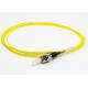 0.9mm 6core , 12core ST SM Fiber Optic Pigtail with Yellow Fiber Optic Cable
