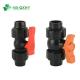 NB-QXHY Plastic Pn16 PP Compression Fitting Fixed Ball Valve for Irrigation System
