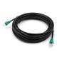 Shielded CAT.7 SFTP Patch Cable 26AWG Black Jacket W/Green Boot T568B