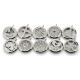 316L Stainless Steel Round Hollow Cutting Perfume Scented Oil Filling Floating Lockets