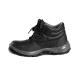 Black High Top Work Shoes Durable Leather Labor Footwear Standard Steel Toe Steel Plate Anti-Puncture Safety Shoes