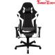 Ergonomic High Back Racing Gaming Chair Adjustable Height Swivel Black And White