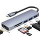 6-In-1 Multiport Laptop Docking Station with 4K HD HDMI HDTV USB 3.0 SD TF Card Reader