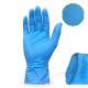 Blue Disposable Latex Gloves , Disposable Powder Free Glove Environmental Friendly