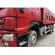 HOWO 10 Wheel Used Dump Truck , 375hp Horsepower Sinotruk Howo 6x4 Dump Truck Used