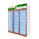 Luxury Commercial Beverage Cooler Upright Glass Door Display Fridge Adjustable Shelves