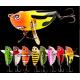 8 Colors 6CM/12.5g Metal Wobblers Bait Topwater Floating Popper Fishing Lure