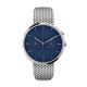 Ladies Watches Blue Face Stainless Steel Case , Ladies Silver Tone Watches 