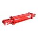 40Cr Two Way Hydraulic Cylinder For Front End Loader Red Color