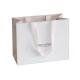 Eco Friendly Printed White Paper Bags , Mini Gift Bags For Business Shopping