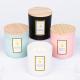 Customized Logo Glass Jar Scented Candle Colored Soy Based Scented Candles