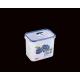 plastic creative airtight crisper with lock lid hot selling rectanular food box