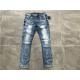 Fashion Mens Denim Jacket And Jeans / Stretch Knit Denim Jeans TW72528