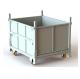 Logistics Transport Collapsible Metal Pallet Cage Stillage Box With Casters