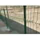 Decorative Yard Pvc Coated Round Post 3mm 3d Mesh Fence