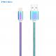 3A Metal Spring Lightning USB Cable Micro USB 2.0 For IPhone ROHS