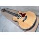 Wholesale- Factory custom 41'' 20 frets 916 cutaway body natural wood color acoustic guitar with solid top,golden tuners
