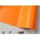 Orange Silicone Rubber Coated Fiber Glass Fabric Thermal Insulation Materials