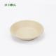 Varnishing sugarcane bagasse food container Disposable Round shape 175mm