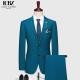 Men's Dark Green Notch Lapel 3-Piece Suit with Anti-Shrink Fabric and Customers' Option