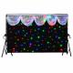 Customized LED star cloth backdrop curtain for indoor wedding party dj light