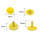 Electronic UHF Animal RFID Livestock Tags TPU Material H3 Chips In Male