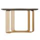 Rectangle Stainless Steel Console Table Wall Table With Brushed Gold Metal Base Hotel Villa And Living Room Use